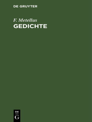 cover image of Gedichte